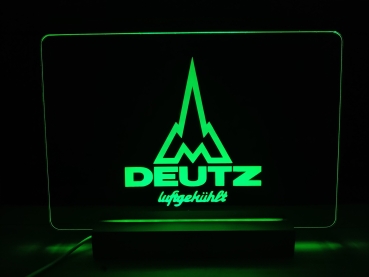 Deutz Luftgekühlt Oldtimer Traktor LED Schild